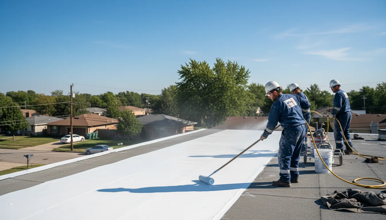 Commercial roof coating in Fay, OK near me